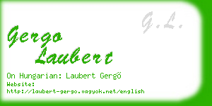 gergo laubert business card